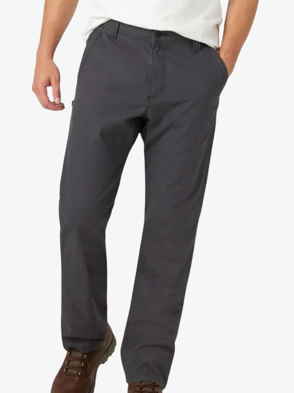 Wrangler Charcoal Gray Frontier Utility Pants 42x30 Straight Leg Rugged NWT